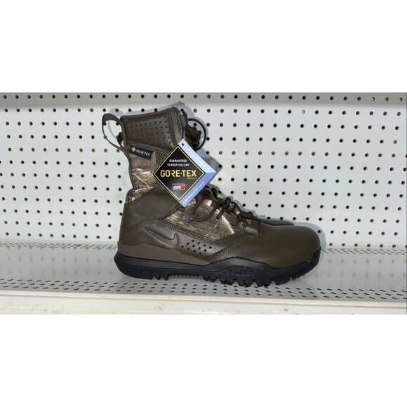 Nike SFB Field 2 GTX Mens Leather 8" WP Outdoor Hunting Boots Size 8 Camouflage - Picture 1 of 9